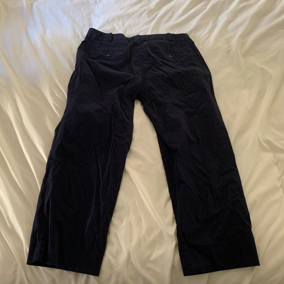 Talbots Curvy Fit Size 12 Dark Navy Blue Straight Leg Women’s Trousers (268) - Picture 7 of 8